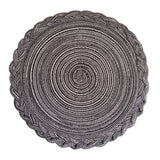 Faux Cotton Yarn Placemats, cable knit, Heat-insulating Mats Coasters