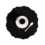 Round Embossed Coaster Retro Style European Creative Mats Nordic Placemats Waterproof Oil-proof