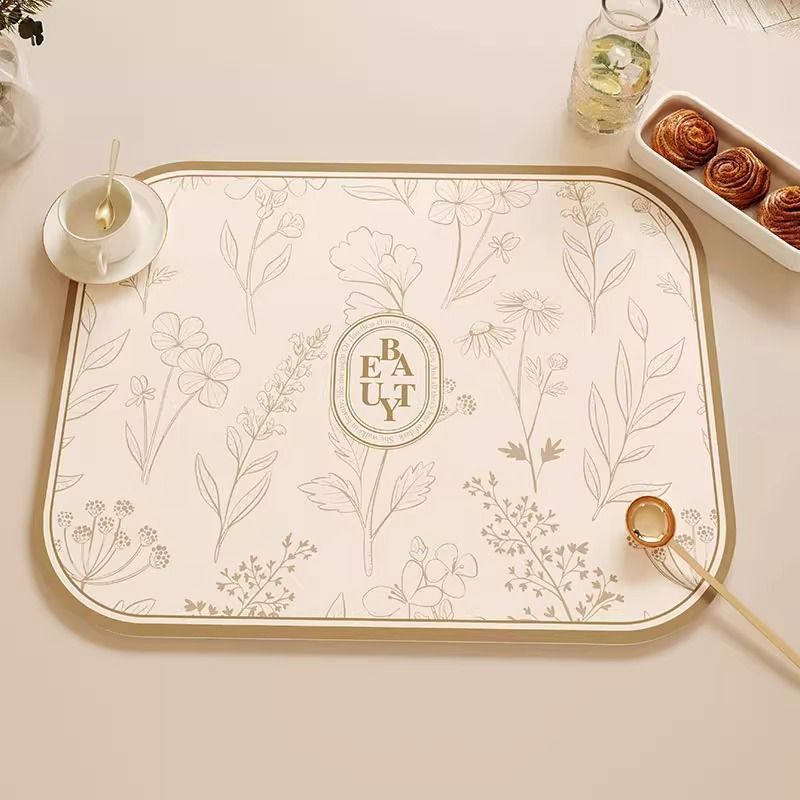 American Style Leather Placemat Waterproof Oil-proof Luxurious Heat-insulating Placemat