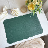 PVC Placemats Retro Style European Creative Mats Nordic waterproof Oil-proof Western Placemats
