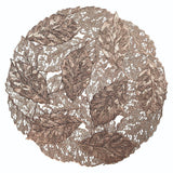 Creative Round  Leaf Placemat PVC Placemats Waterproof Oil-proof Hollow Decorative Placemats