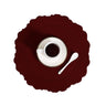 Round Embossed Coaster Retro Style European Creative Mats Nordic Placemats Waterproof Oil-proof