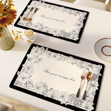 American Style Leather Placemat Heat-resistant Waterproof Oil-proof Placemat