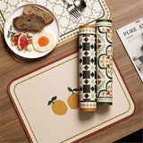Leather Placemat Oil-proof Waterproof American-style Luxury Placemat