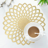 PVC Hollowed-out Placemats Tablemats Non-slip Waterproof No-wash Heat-insulating Mats