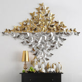 Ceramic Butterfly Creative 3D Wall Hanging Sofa TV Background Wall Home Soft Decoration DIY