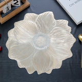 Lotus Flower Placemat Heat-proof Waterproof Oil-proof Washable PVC Heat-insulating Mat
