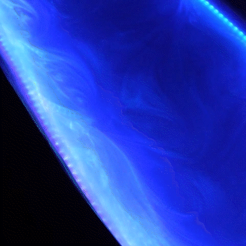Handmade Black Walnut Epoxy River Table with LED Lights Ocean Blue Resin BRT-41