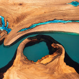 Handmade Live Edge Olive Wood Epoxy Table ORT-51