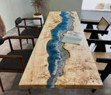 Custom Poplar Wood Epoxy Conference Table PRT-05