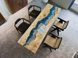 Custom Poplar Wood Epoxy Conference Table PRT-05