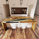 Custom Walnut Epoxy Kitchen Countertop WRT-57