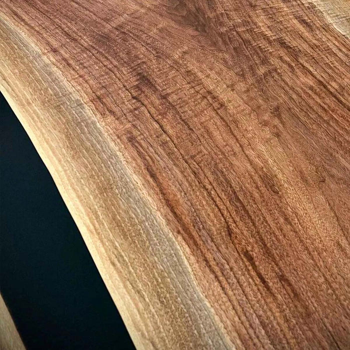 Modern Design Round Black Walnut Epoxy Coffee Table CRT-16