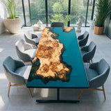 Luxury Live Edge Natural Burl Wood Epoxy Resin Table NRT-05
