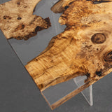 Handmade Luxury Golden Camphor Epoxy Dining Table GRT-03