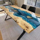 Artisan Poplar Epoxy Ocean Conference Table PRT-07