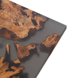 Custom Cunninghamia Natural Burl Epoxy Resin Conference Table NRT-01