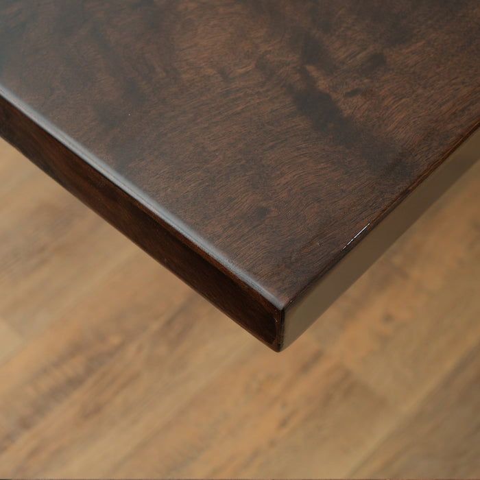 Custom Black Walnut Blue Epoxy and Wood Dining Table Blue Resin BRT-51
