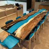 Custom Walnut Epoxy Conference Tables for Office WRT-60