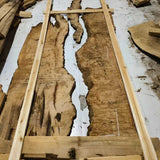 Handcrafed Black Walnut Live Edge Epoxy River Dining Table BRT-60